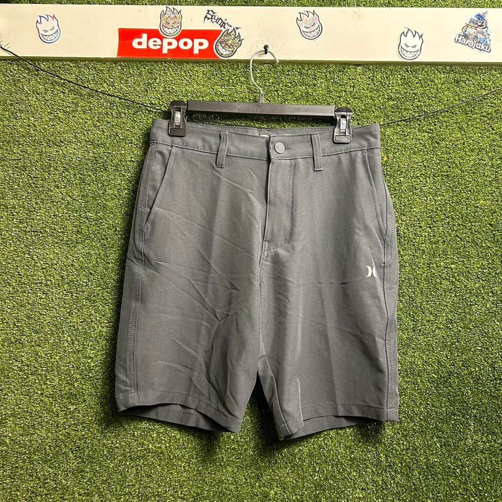 Hurley Men's Grey and Black Shorts